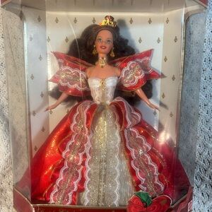 Barbie 1997 special edition Holiday Doll in Red and Gold Gown